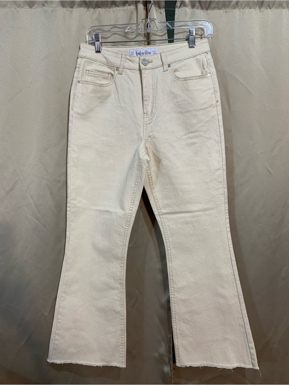 Indigo Rein Cream High-Rise Flare Jeans #34/1